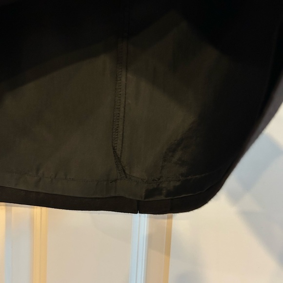 Talbots Irish Linen Black Belted Career Business Pencil Skirt Fully Lined Size 6 - Picture 6 of 12